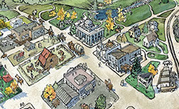 Trail Town USA Illustration- Design By Creative Bearings